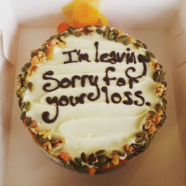 Got A New Job Last Week. This Is The Leaving Cake I Made For The Office ...