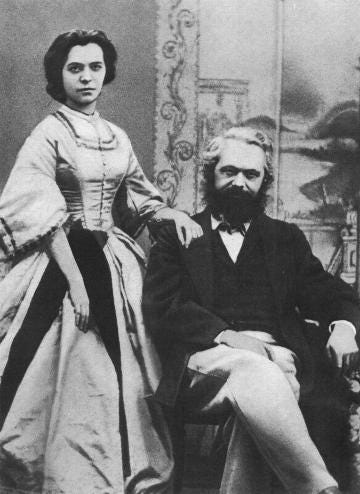 Karl and Jenny Marx.