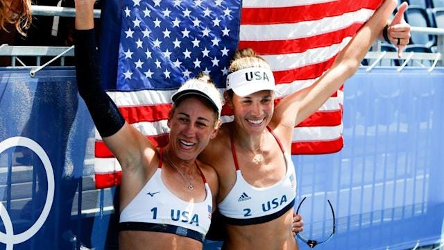 Americans April Ross, Alix Klineman &quot;finally&quot; win Olympic gold in beach  volleyball