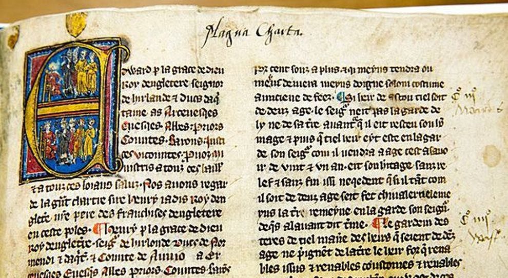 Esposta per la prima volta in Italia la Magna Charta