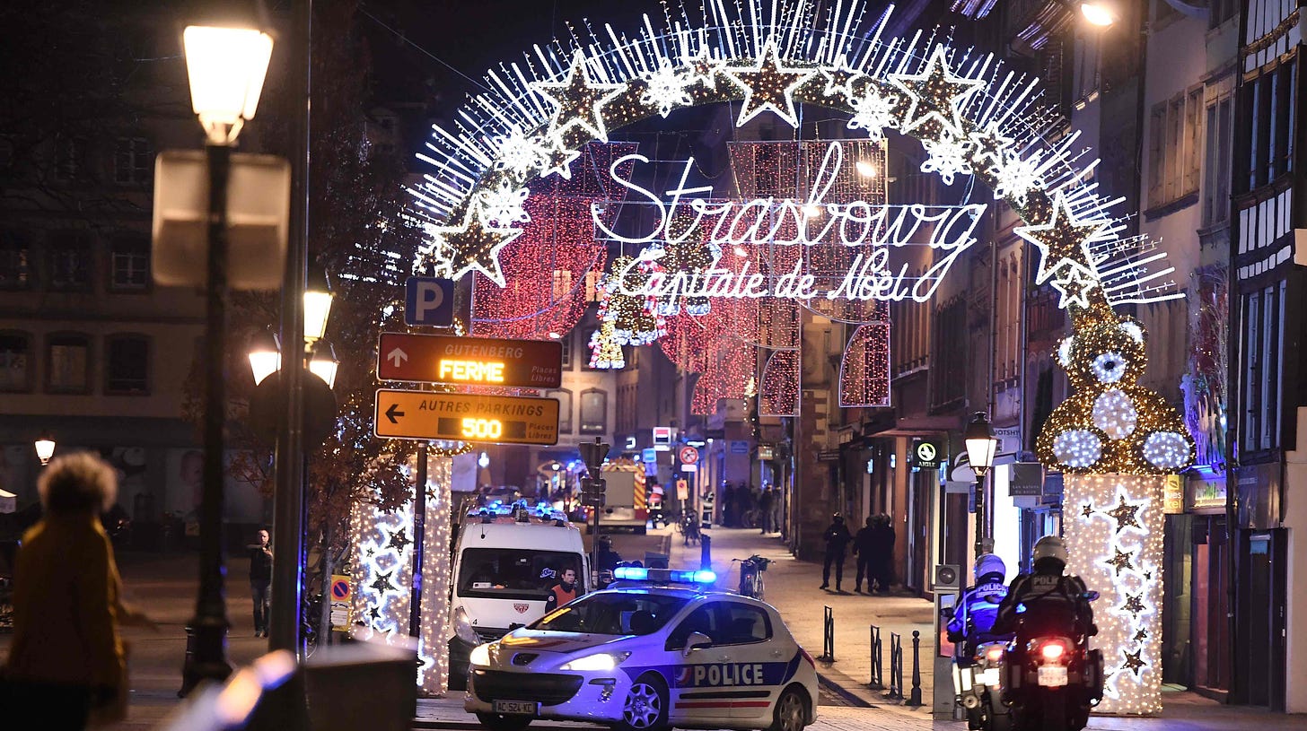 Image result for strasbourg terror shooting christmas market