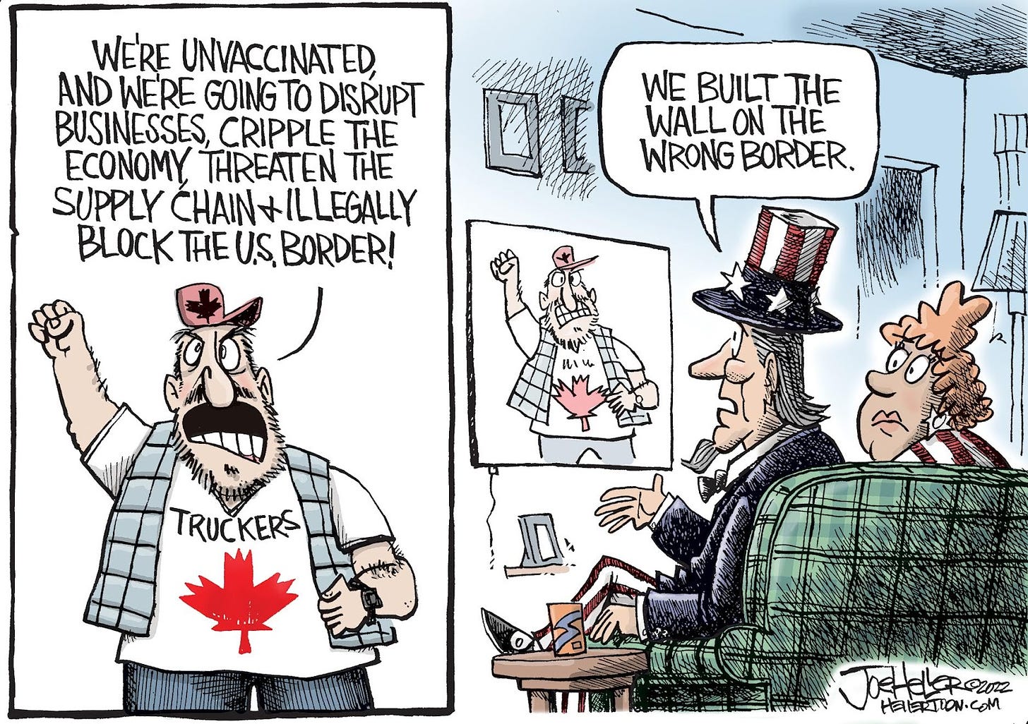  cartoons about Canada's trucker COVID protest | The 