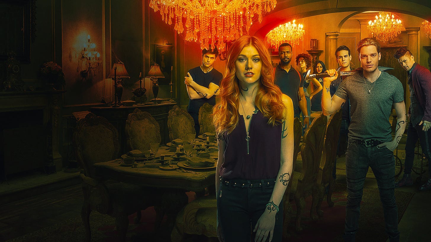 Shadowhunters starring Katherine McNamara poster, click here to watch the show on Netflix.