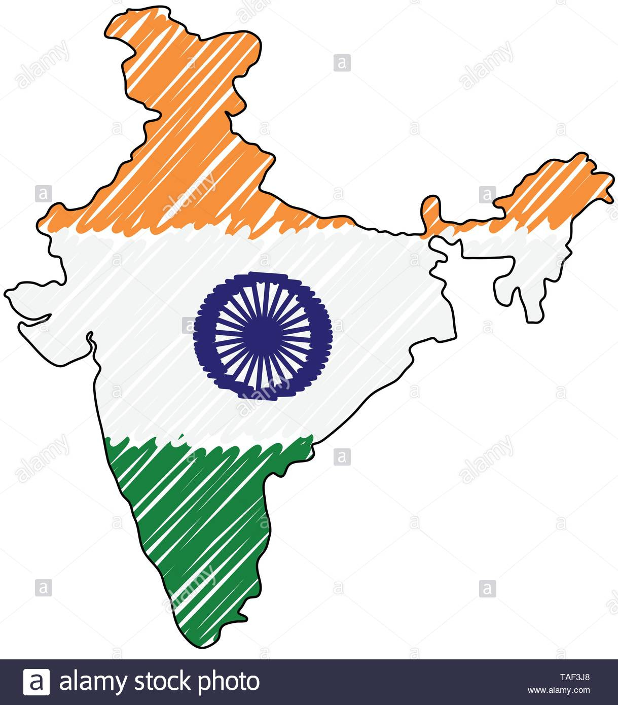India Map Cut Out Stock Images &amp; Pictures - Alamy