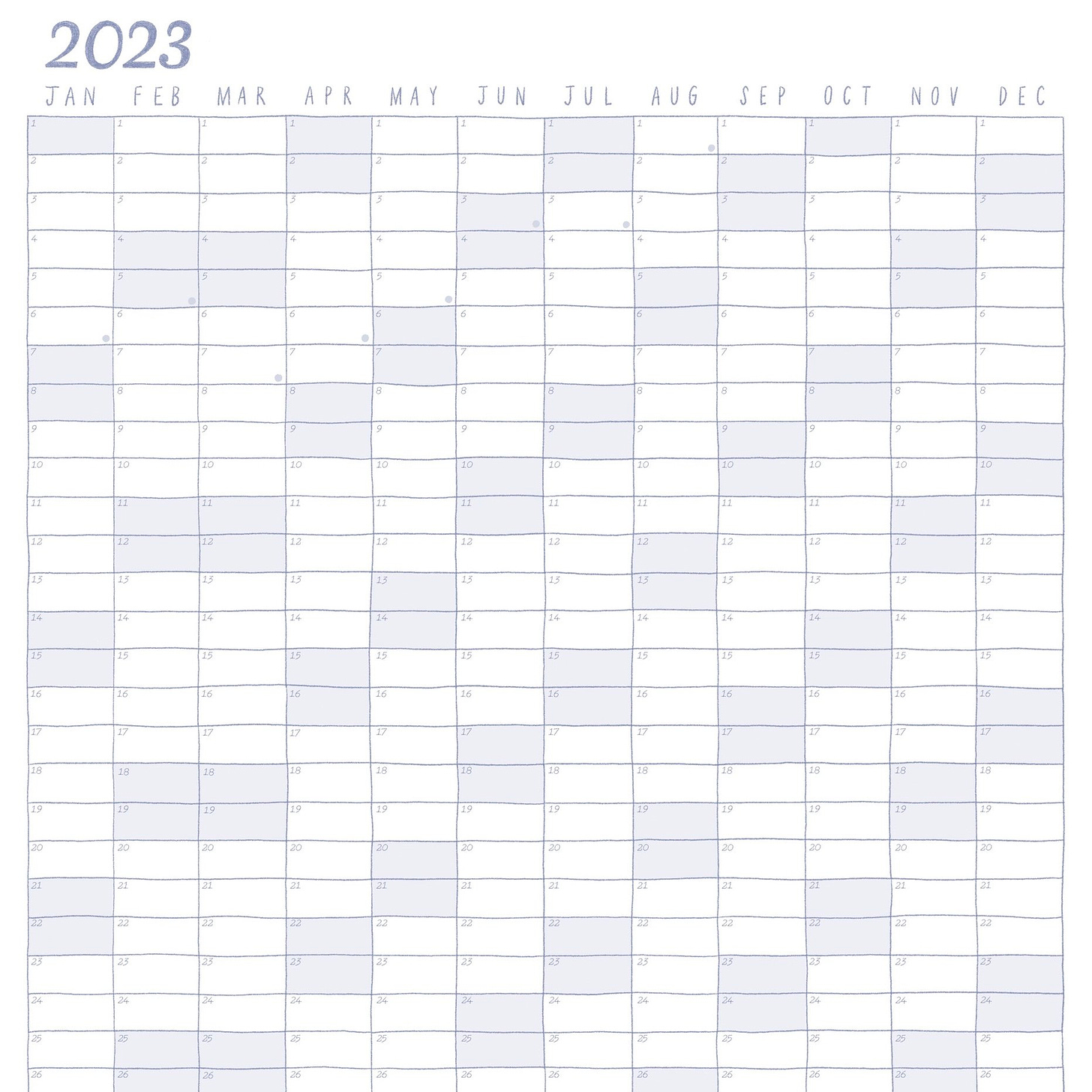 A wall calendar by dangerlam