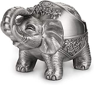 Hipiwe Elephant Windproof Ashtray with Lid, Desktop Metal Cigarette Ashtray Holder for Indoor or Outdoor Use, Unique Tobac...