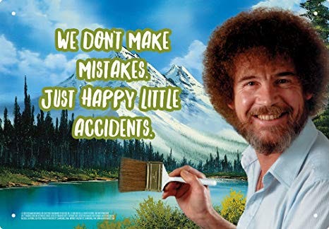 Image result for happy little accidents