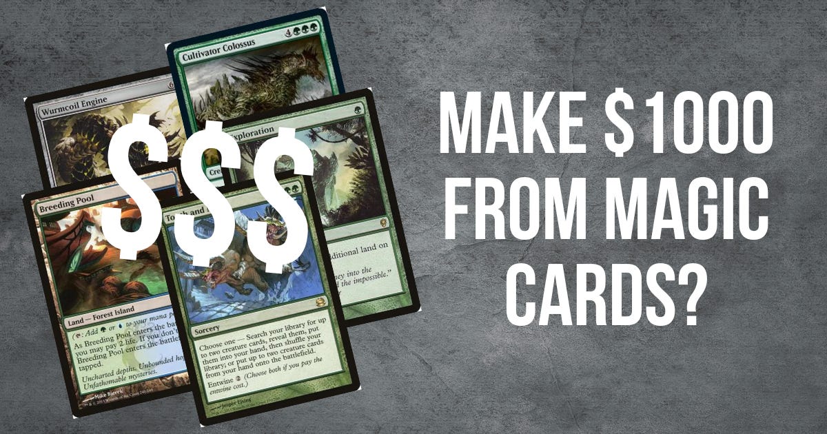 how to make money selling magic cards