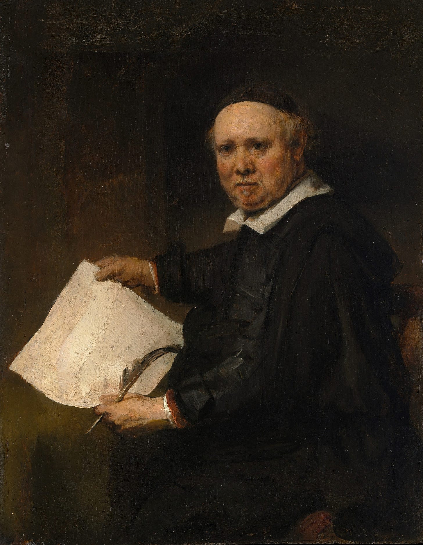 Lieven Willemsz van Coppenol by Rembrandt van Rijn
