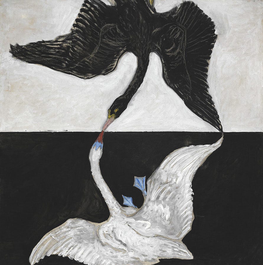 The Swan, No.3 Painting by Hilma af Klint