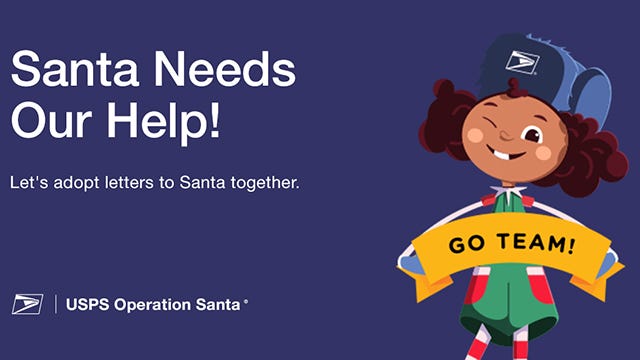 USPS Operation Santa: How to become a gift recipient or &#39;adopter&#39;
