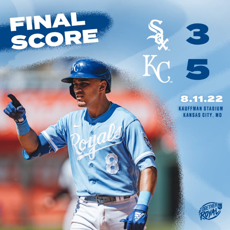 Royals home win graphic