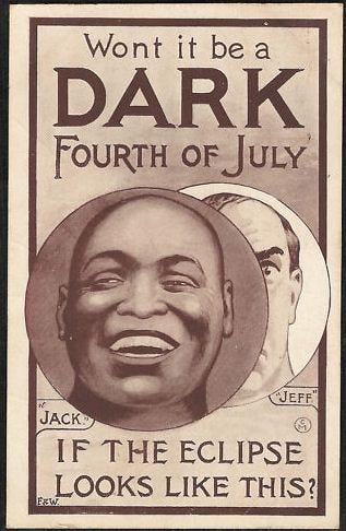 How Jack Johnson and the 4th of July gave birth to the Great White ...