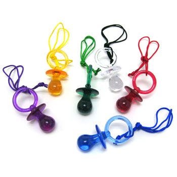 Pacifier Necklace - Extra Large (Dozen) | My childhood memories, Childhood,  Right in the childhood
