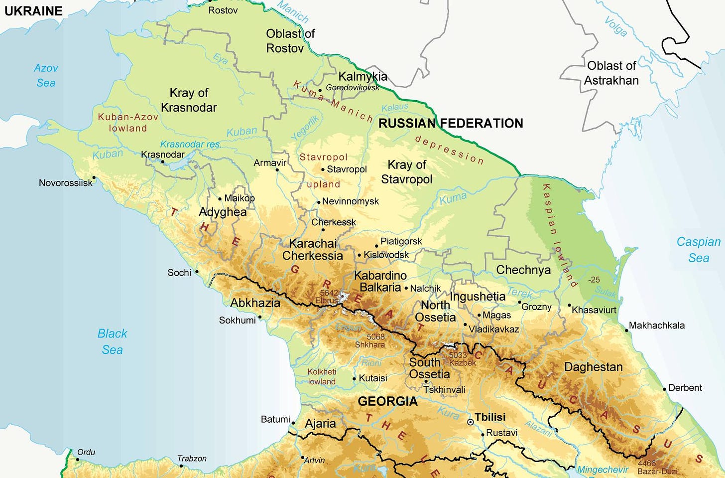 North Caucasus maps | Eurasian Geopolitics