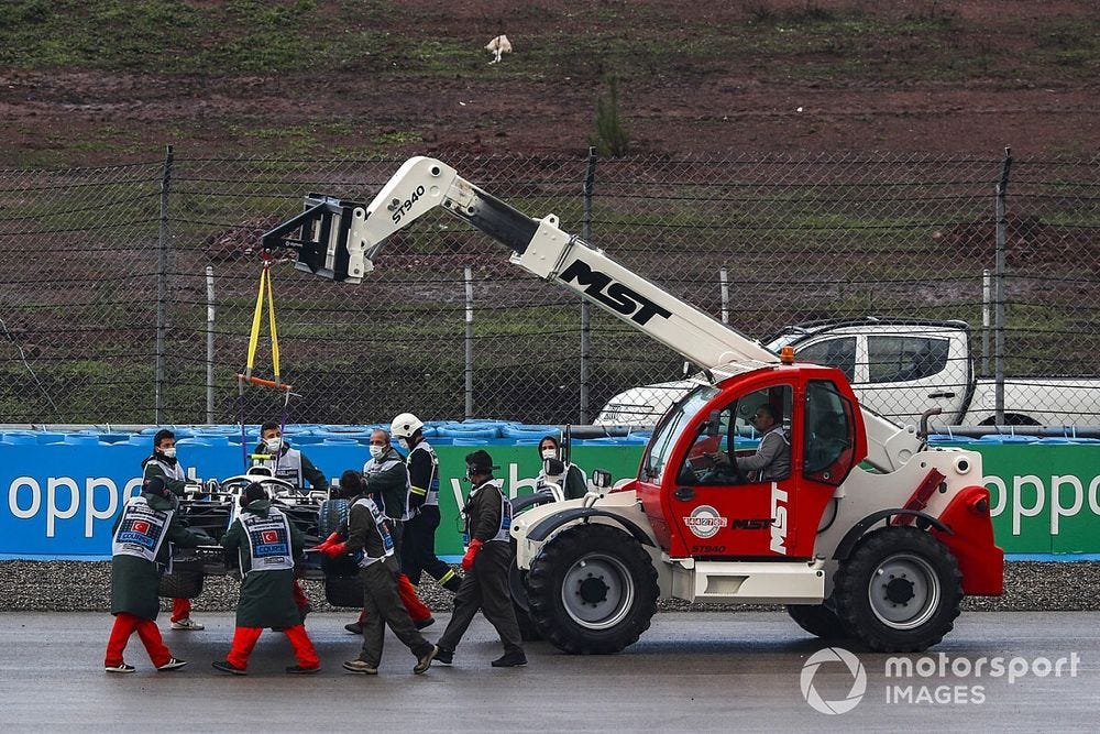 FIA explains F1 crane incident during Q2 in Turkey