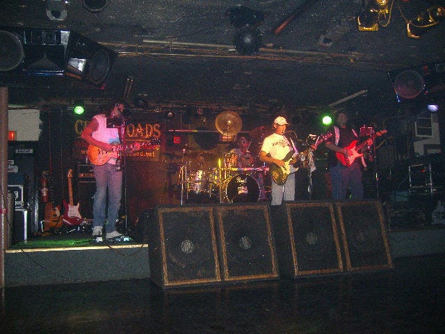 Crossroads jamming at the Cactus Club last Saturday night.