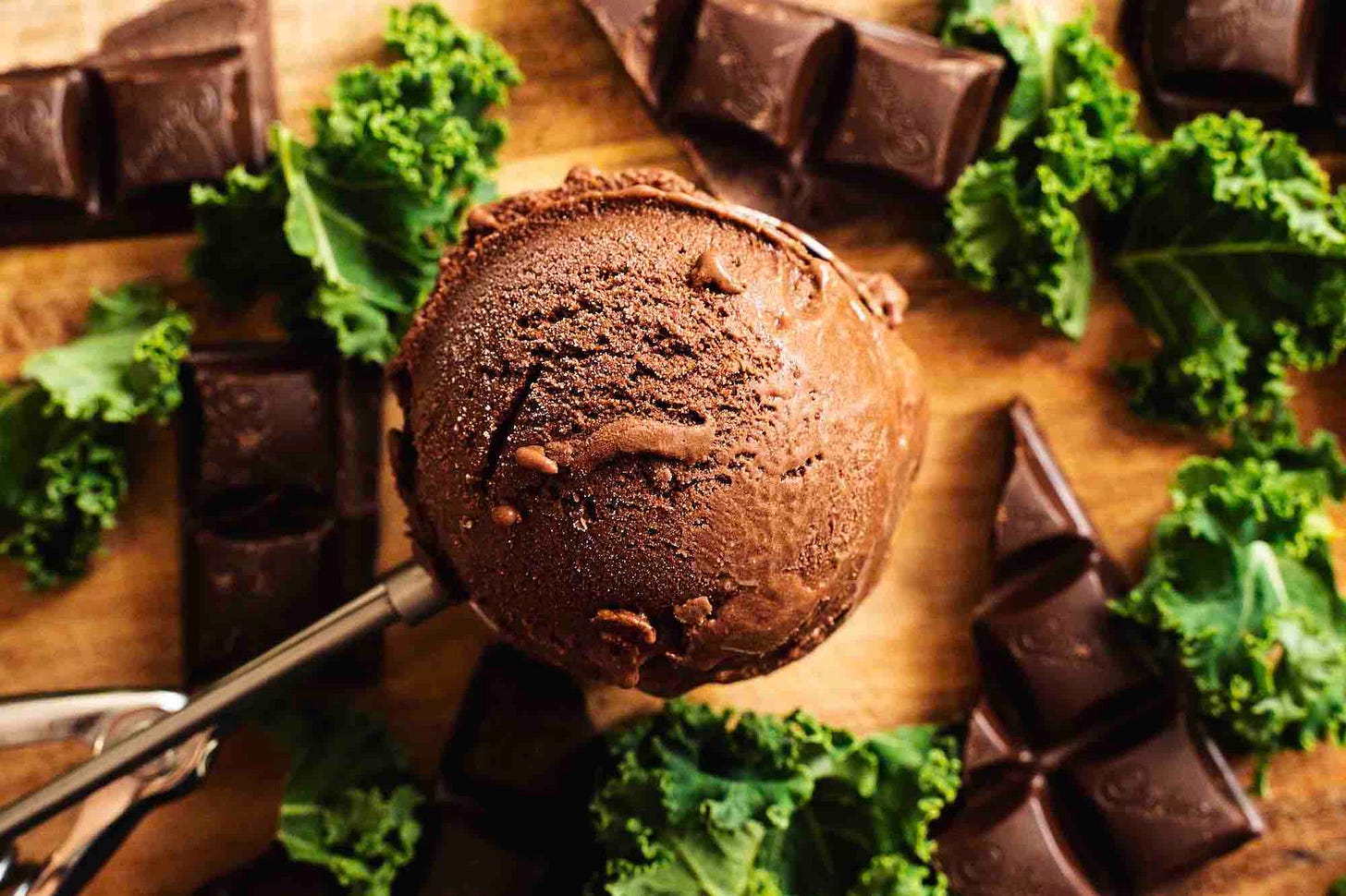 chocolate kale ice cream