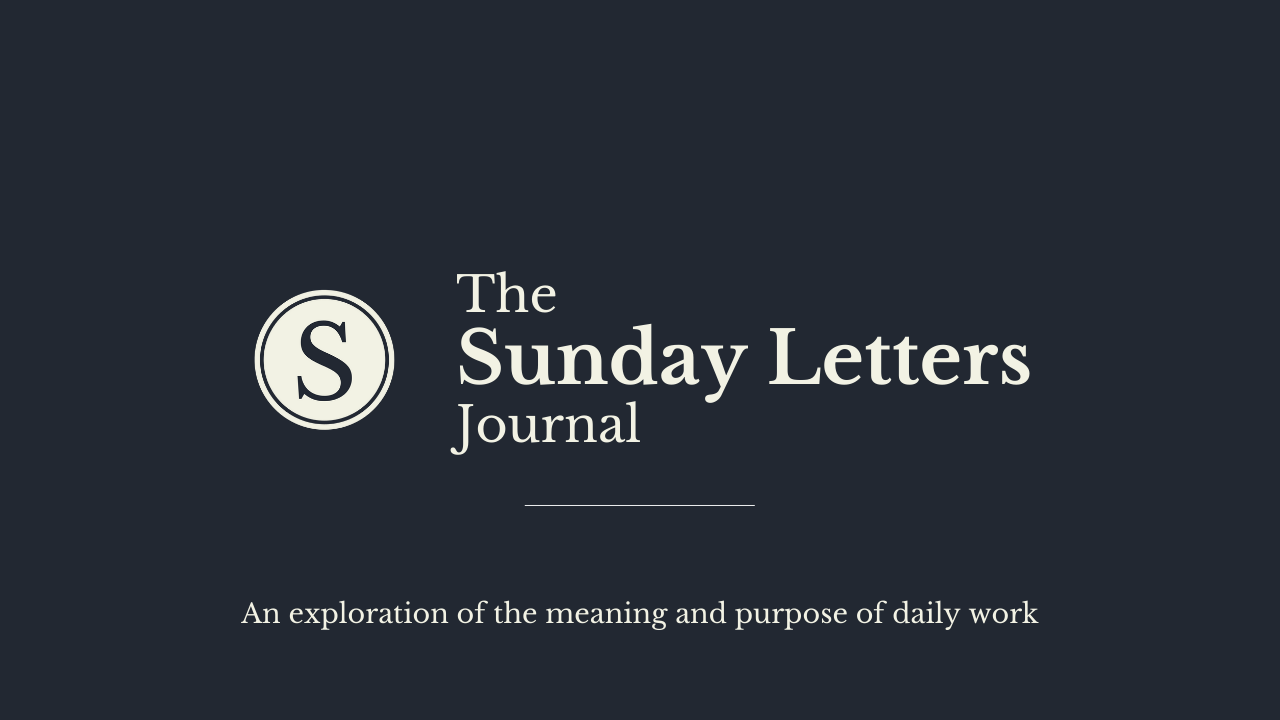 Slight rebrand of Sunday Letters to The Sunday Letters Journal