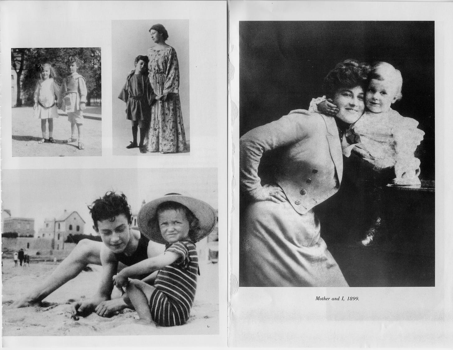 Preston Sturges, ages one to fourteen. His mother, Mary Dempsey, appears in pictures two and three.