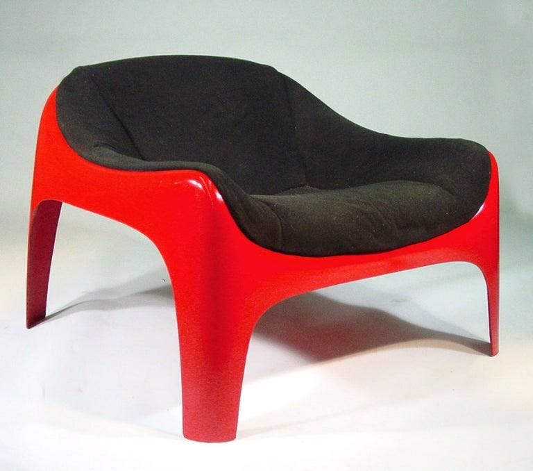 Rare Sergio Mazza Lounge Chair for Artemide