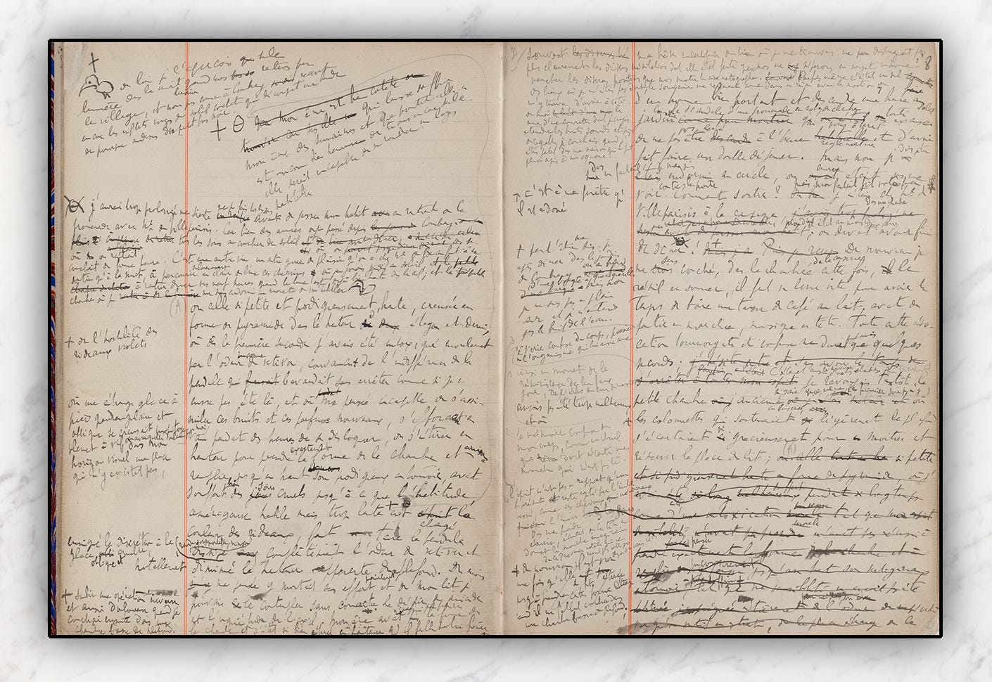 The manuscripts of the Madeleine by Marcel Proust