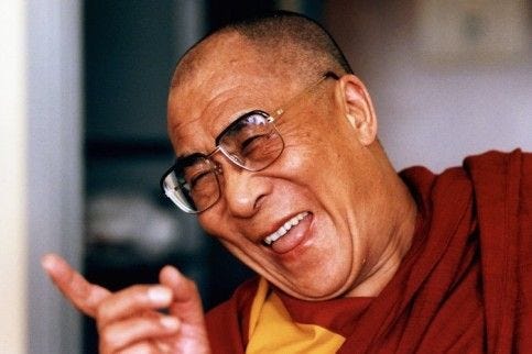 The Laughing Dalai Lama – YOURS POSITIVELY