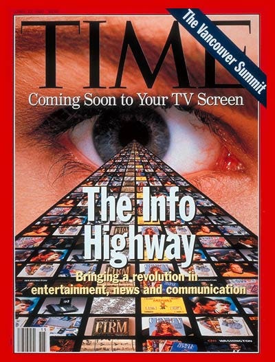TIME Magazine Cover: Information Superhighway - Apr. 12, 1993 - Internet -  Computers - Business - Society - Science & Technology