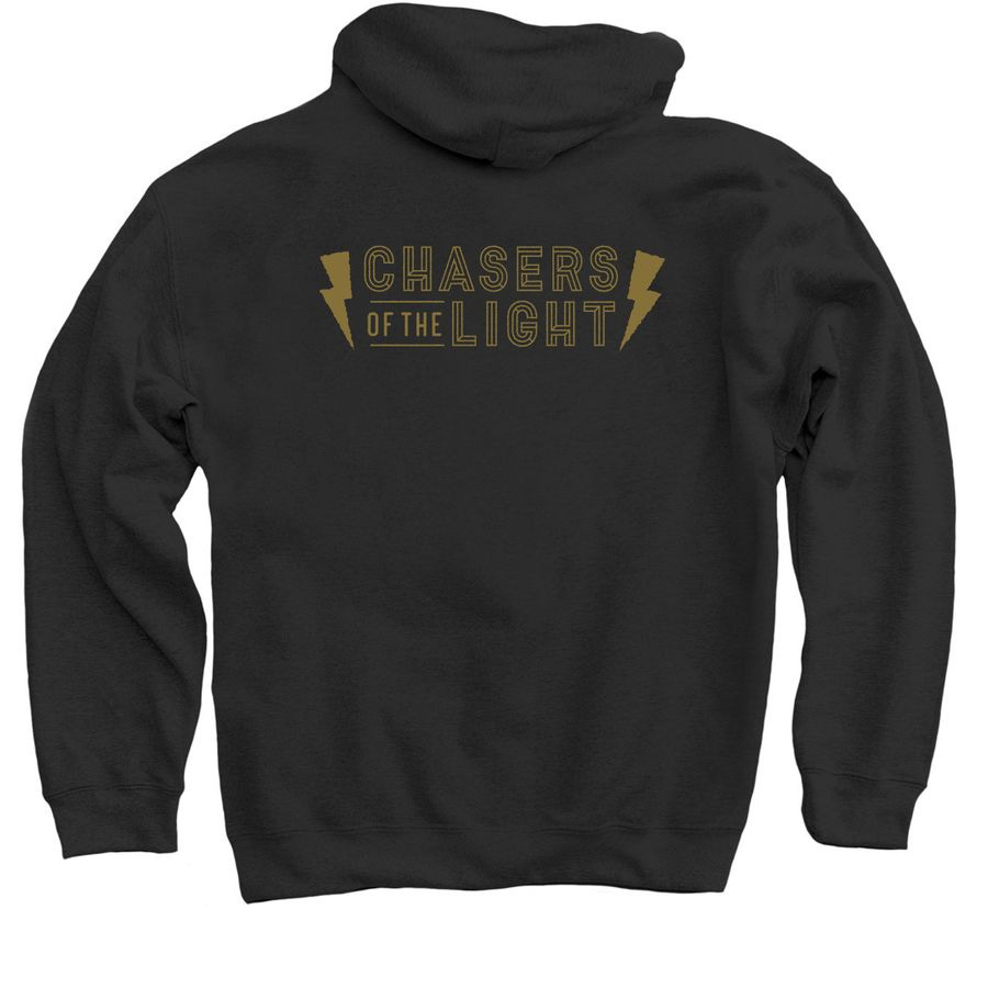 Chasers Lightning Bolt, a Black Pullover Hoodie (back-view)