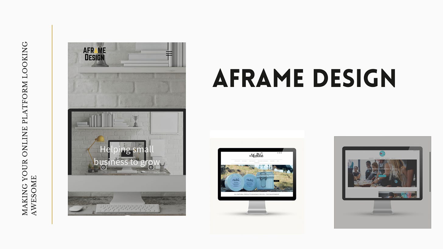 Amy Nicola owns Aframe Designs