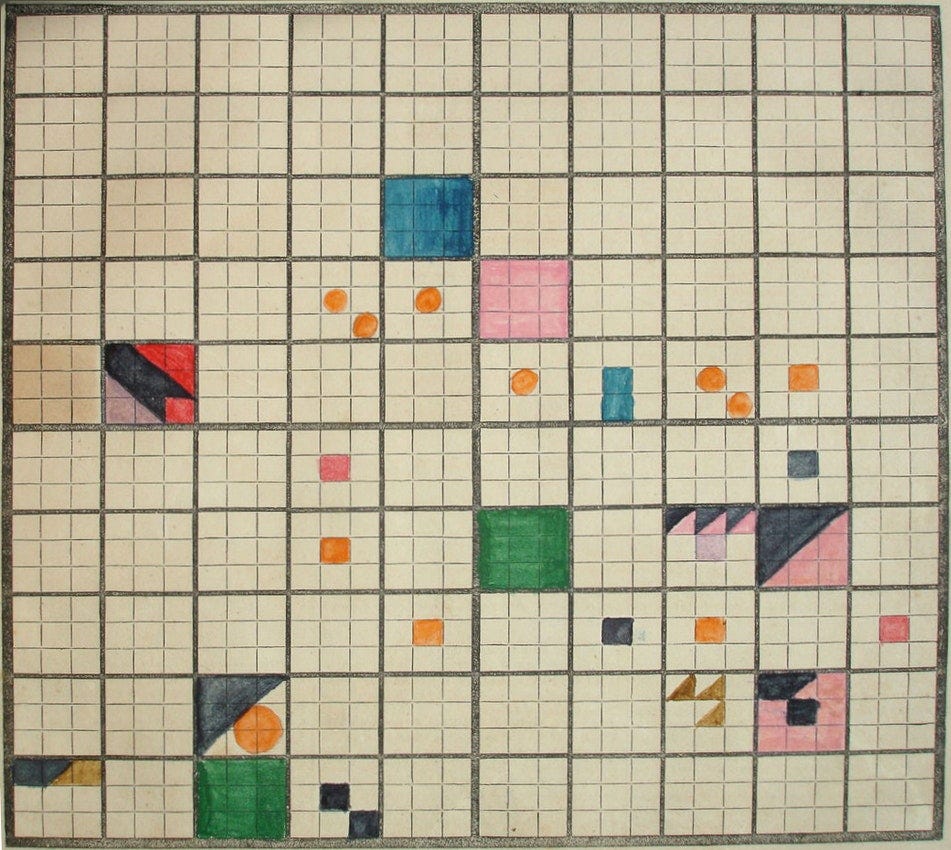 visual grid from Elizabeth Peabody's Universal History