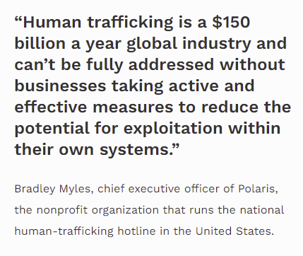 Image of human trafficking quote