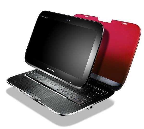 The image of the Lenovo U1 shows the slate portion detached from the keyboard portion.