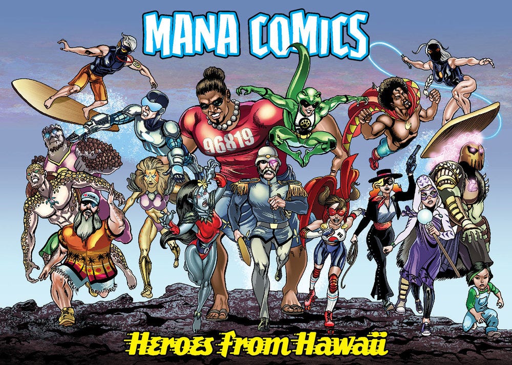 Polynesian Comics at their growing points.