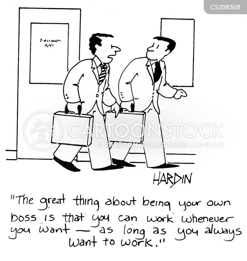 Your Own Boss Cartoons and Comics - funny pictures from CartoonStock