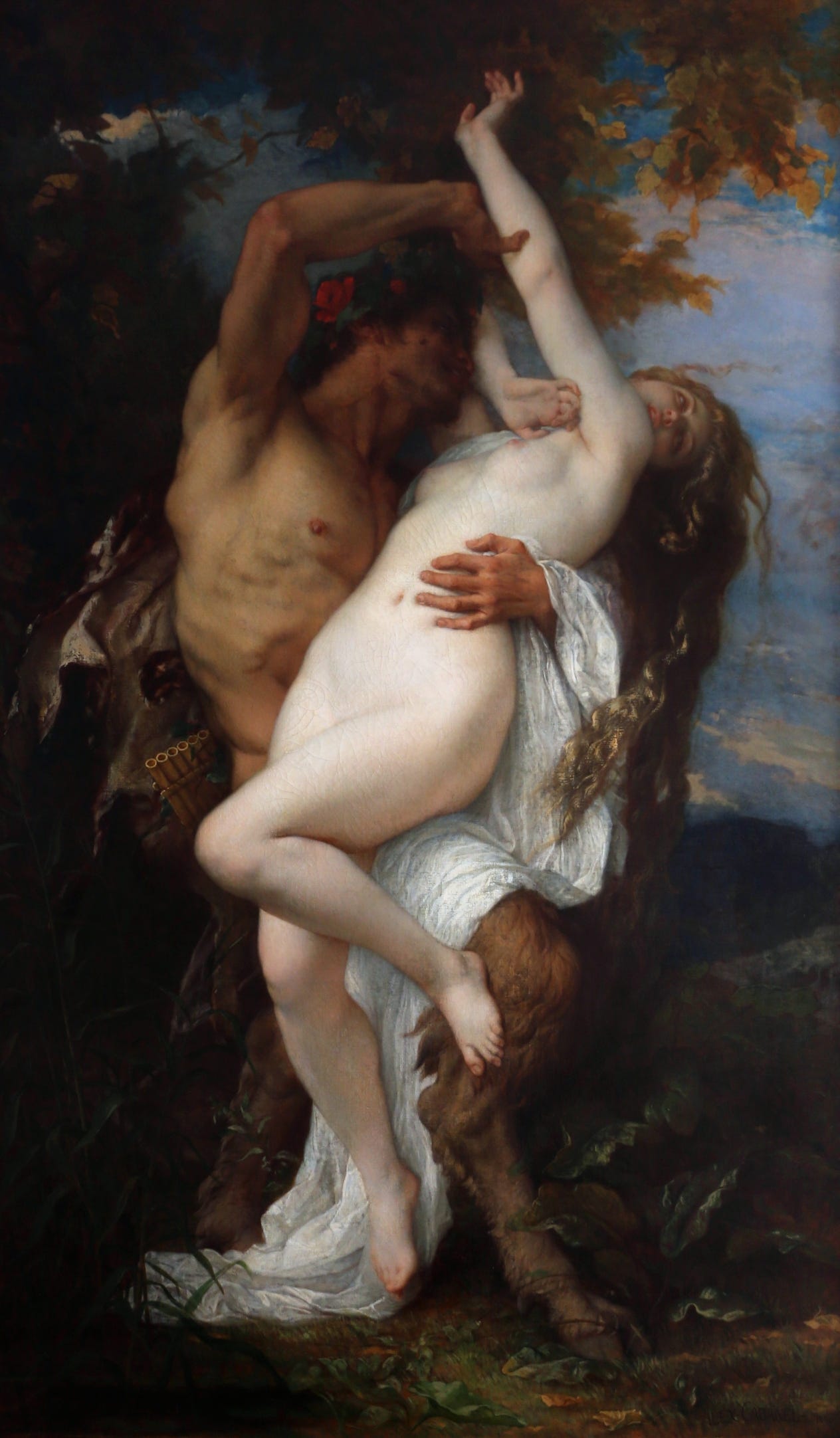 Nymph Abducted by a Faun (1861)
