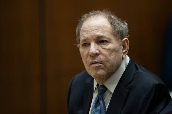 Harvey Weinstein during a court appearance in Los Angeles last week. 