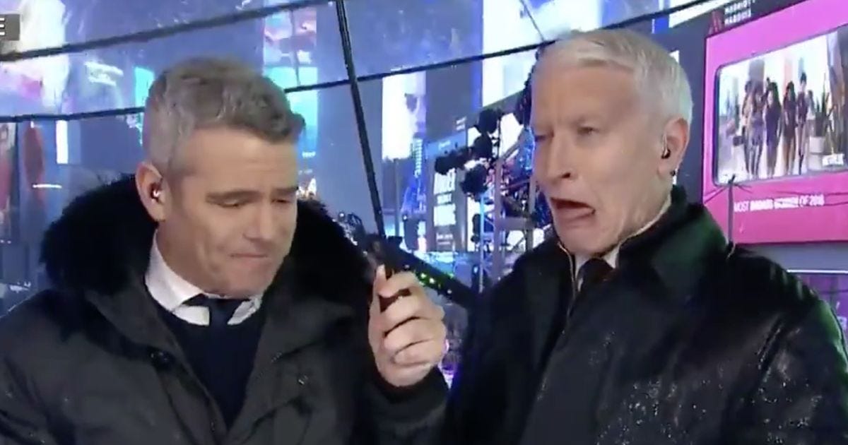 Ring in 2019 With Anderson Cooper Taking Shots on CNN&#39;s NYE