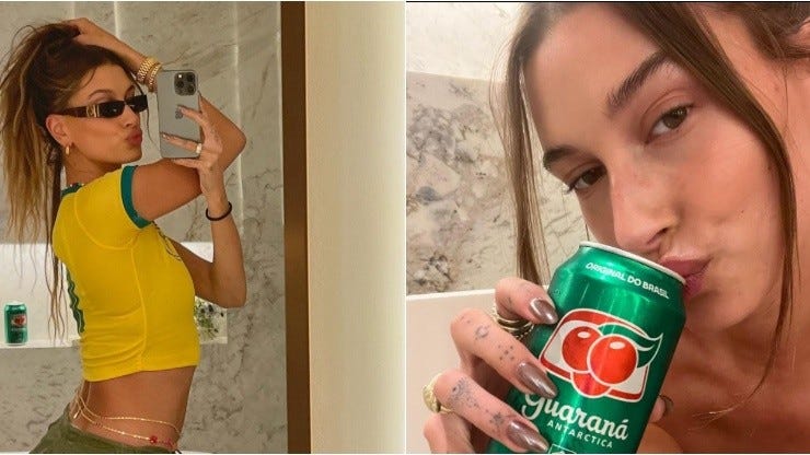 Hailey Bieber homenageia Brasil no Instagram, recebe comentários e fãs não  se aguentam: “Voltarei em breve…”