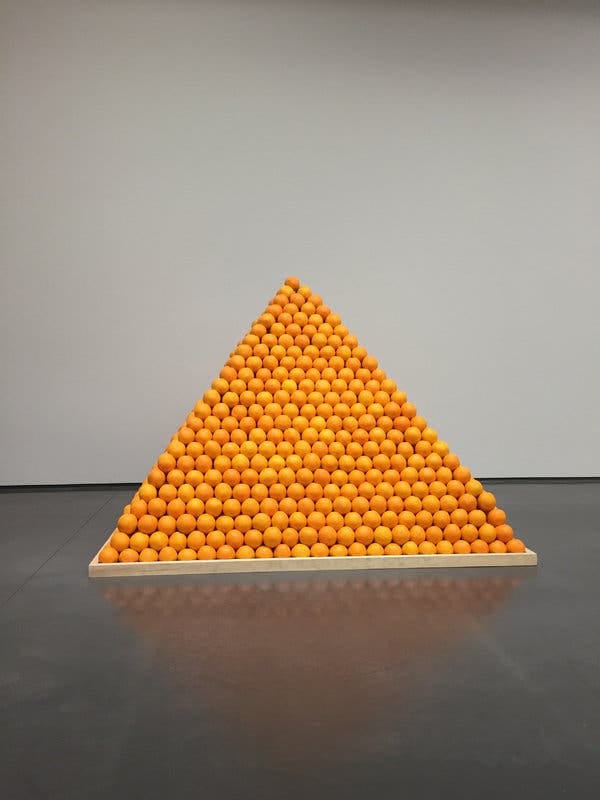 Roelof Louw’s pyramid of oranges.