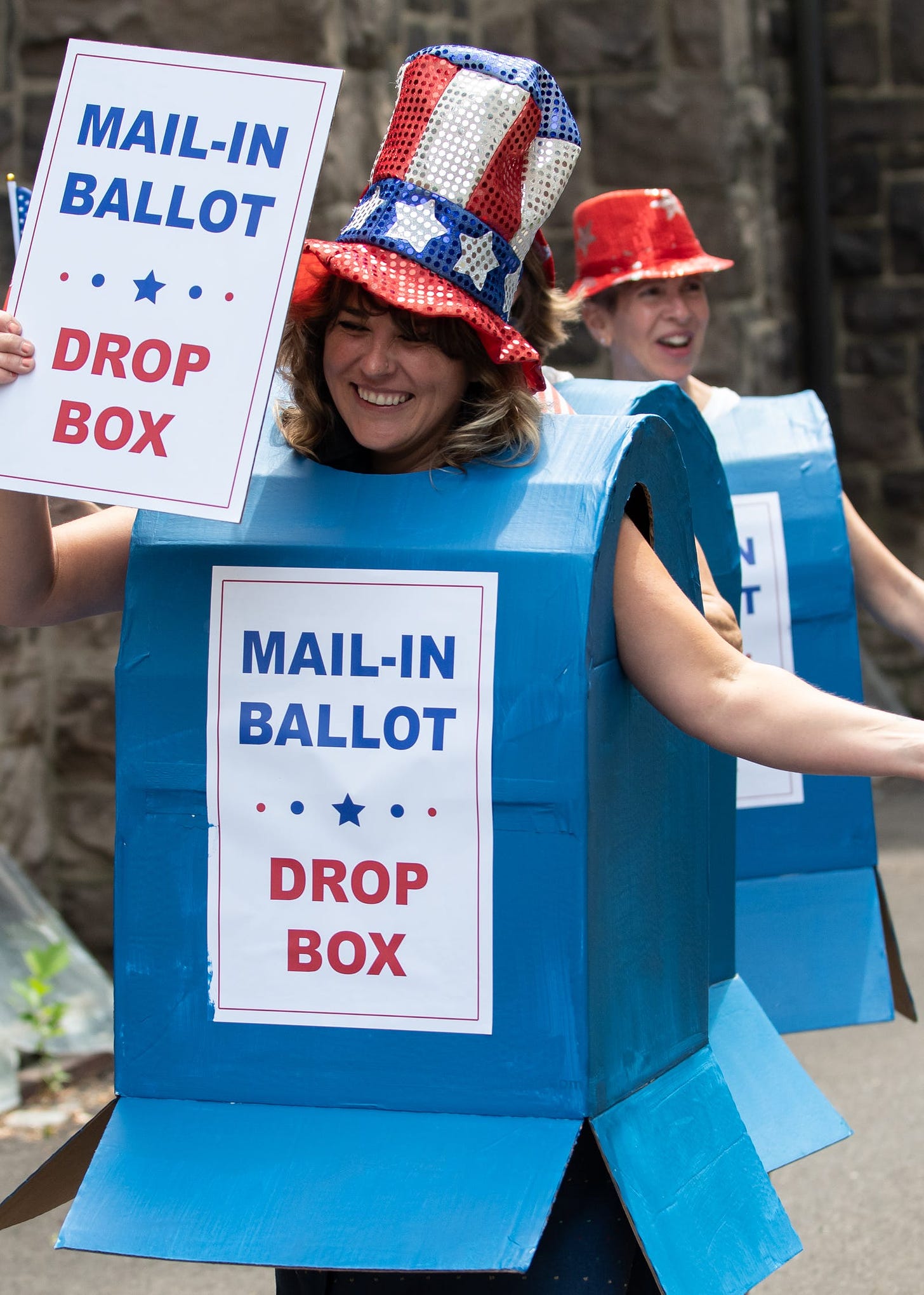 Bucks Voices delivers petition for more drop boxes with parade in Doylestown