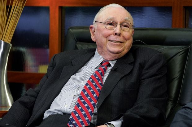 When Charlie Munger Calls, Listen and Learn - WSJ