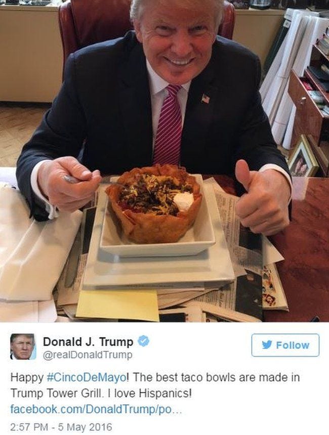 Donald Trump taco tweet