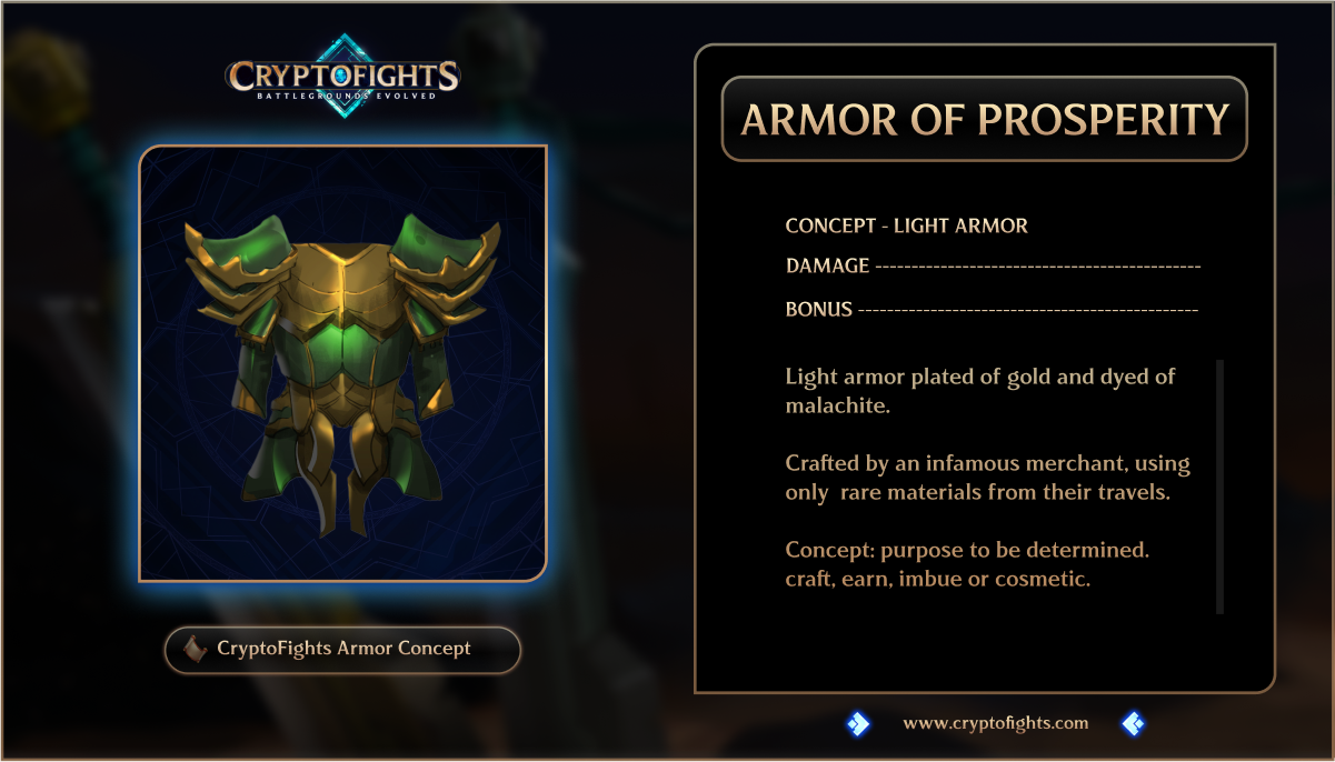 CryptoFights 2 Armor Concept