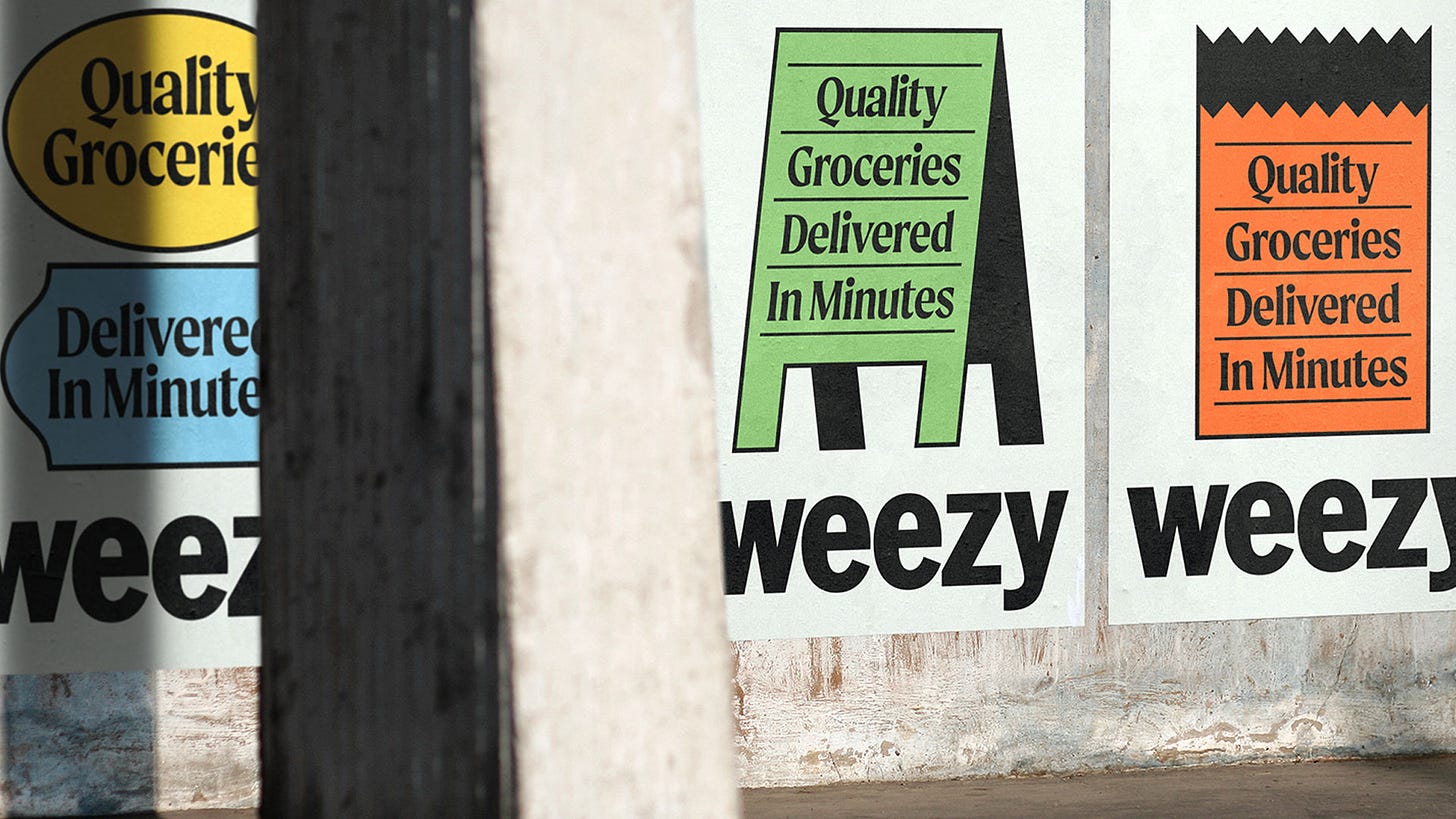 Online supermarket Weezy&#39;s rebrand is inspired by grocery stores