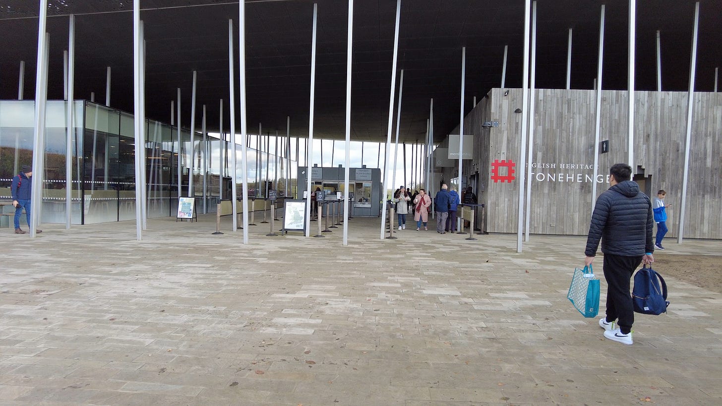 The entrance to the Stonehenge Visitor Centre