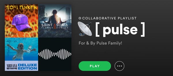 📡 [ pulse ] — a playlist on Spotify