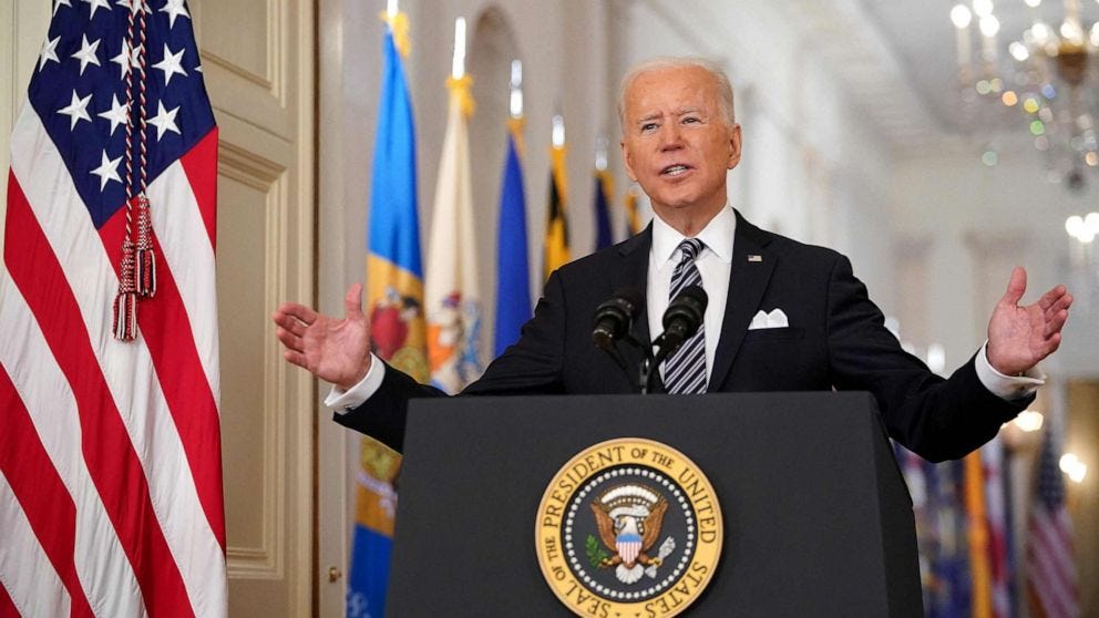 Transcript: Joe Biden delivers remarks on 1-year anniversary of pandemic -  ABC News