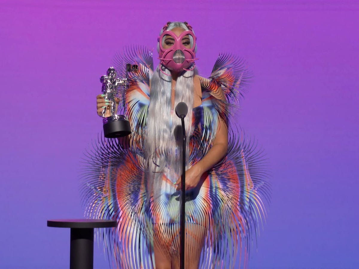 MTV VMAs 2020: Lady Gaga dominates during unusual pandemic broadcast |  Music | The Guardian