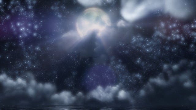 Screenshot from Bioshock Infinite. Full Moon, Ocean, Stars, Night Sky.  [1920x1080] : r/wallpaper